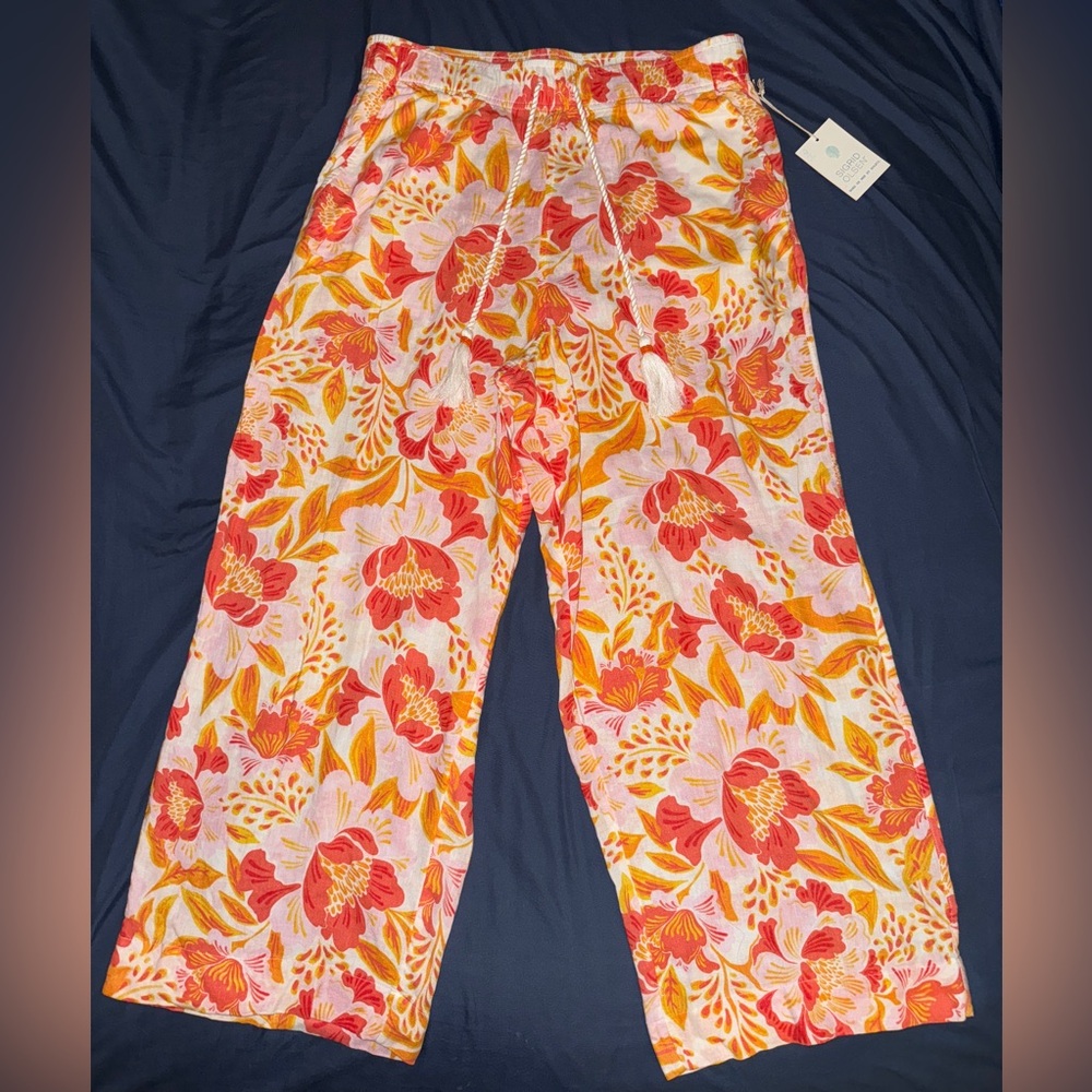 Sigrid Olsen Linen Rayon Blend Pants